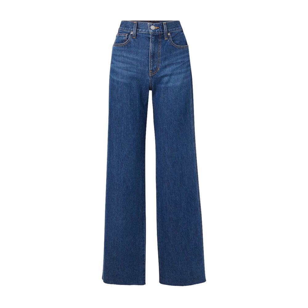 VERONICA BEARD Taylor Relaxed Wide Leg High Rise in Bright Blue 24